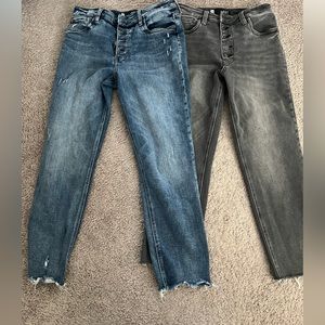 KUT HIGH RISE FAB AB MOM jean size 8 and 8L